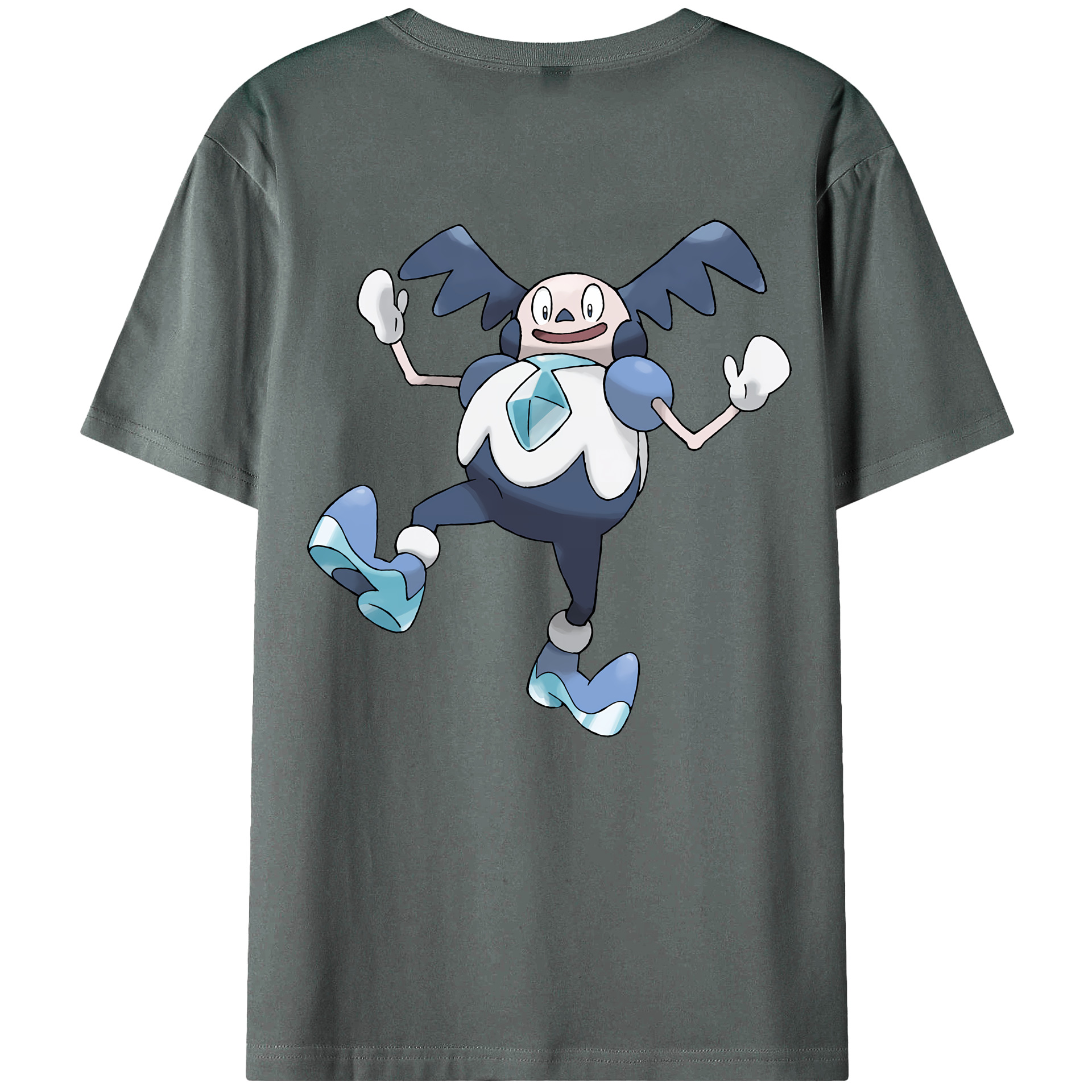 （画像用） ポケットモンスター Pokémon 綿100％ メンズ半袖Tシャツ（バックプリント） 通気性
